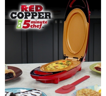 Multifunkcyjna dwustronna patelnia - 5minute CHEF red COPPER PAN