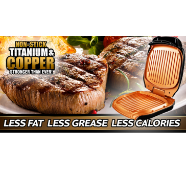 Copper Ceramic Low Fat Grill